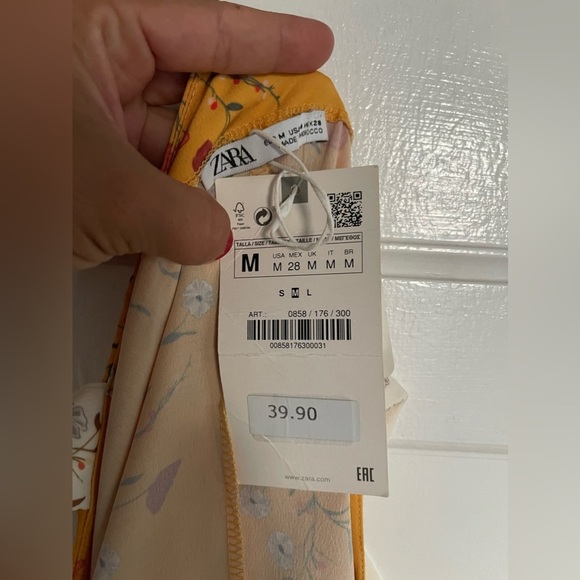 NWT Zara high low floral dress - Picture 4 of 7